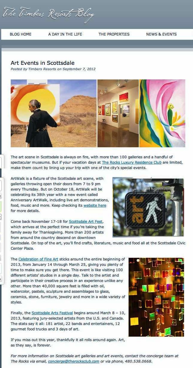 Art Events in Scottsdale | Timbers Resorts
