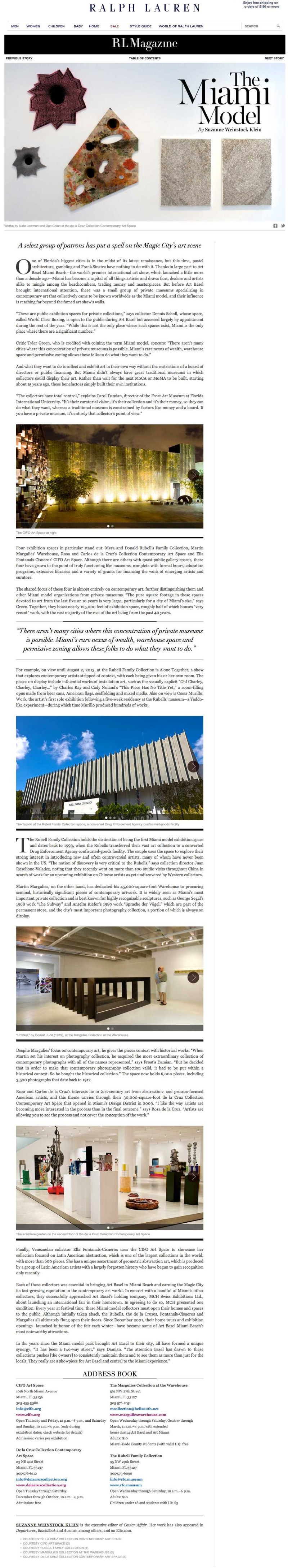 The Miami Model - Ralph Lauren Magazine