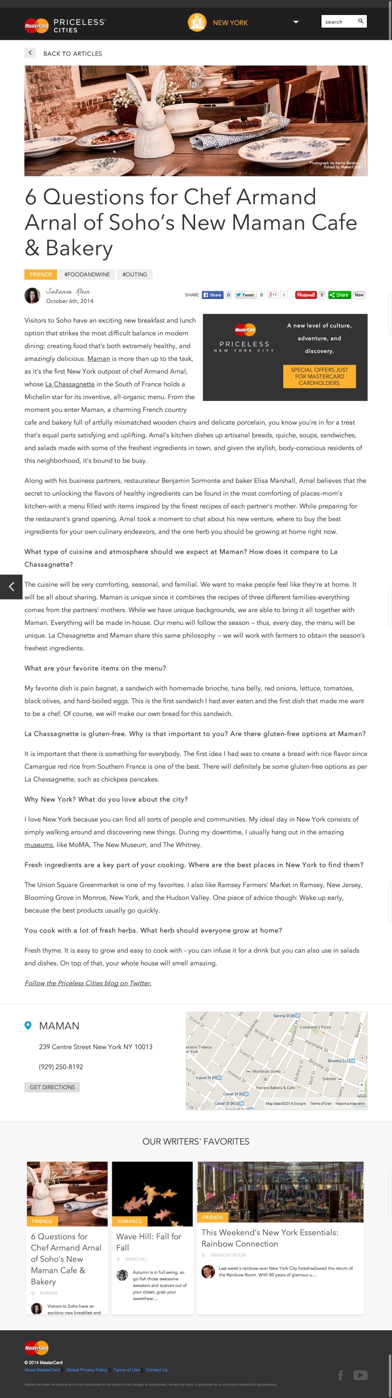 Interview With Chef Armand Arnal of Maman